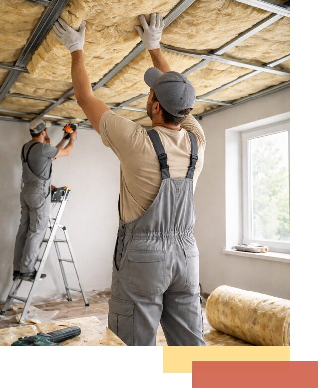 Утепление потолка под ключ в Новошахтинске качественно и быстро