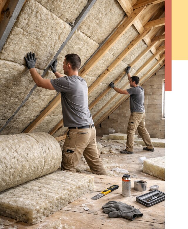 Утепление потолка минватой в Новошахтинске от 1510 руб. — быстро и недорого | ОТДЕЛОЧНИК-Нвш