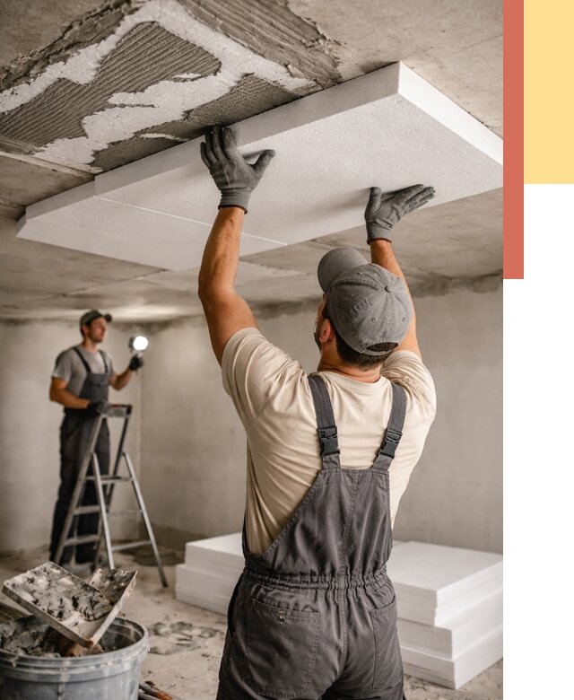 Утепление потолка пенопластом в Новошахтинске от 4687 руб/м2 — недорого и быстро | ОТДЕЛОЧНИК-Нвш