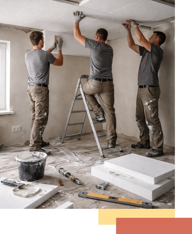 Утепление потолка пенопластом в Новошахтинске быстро и качественно